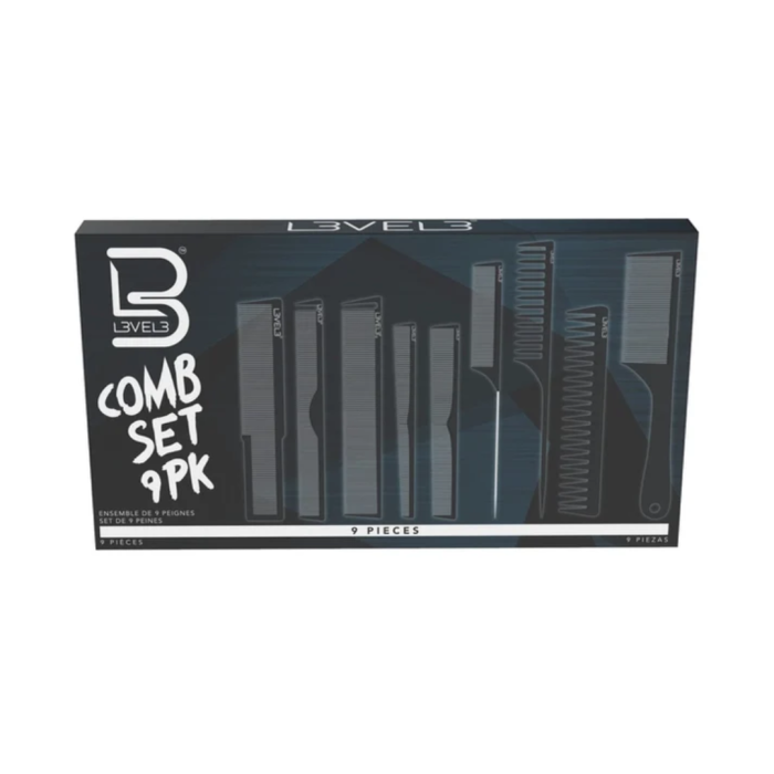 SET PEINETAS LEVEL3 CARBON 9 UDS.