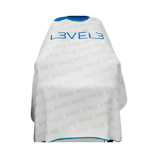 CAPA LEVEL3 CUELLO SILICONA BLANCA BORDE AZUL