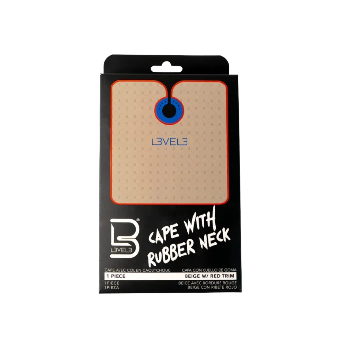 CAPA LEVEL3 CUELLO SILICONA BEIGE BORDE ROJO