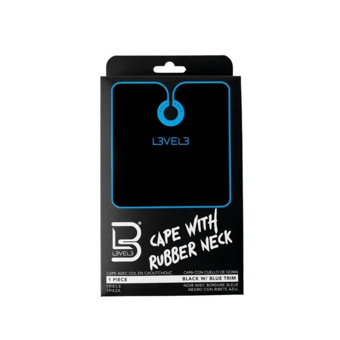 CAPA LEVEL3 CUELLO SILICONA NEGRA BORDE AZUL